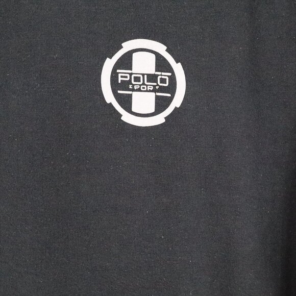 Polo Ralph Lauren Sport Black Full Zip Athletic Performance Hoodie Sz L Logo - Picture 5 of 9